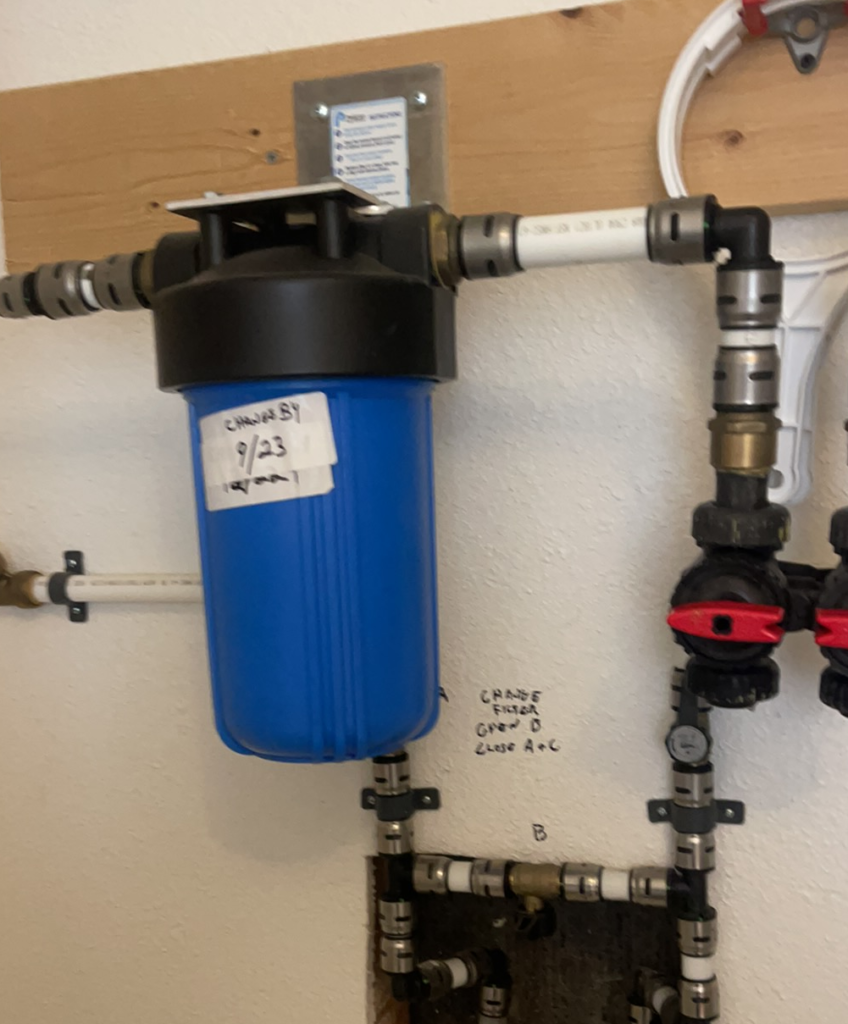 Pelican Water valve filtration system.
